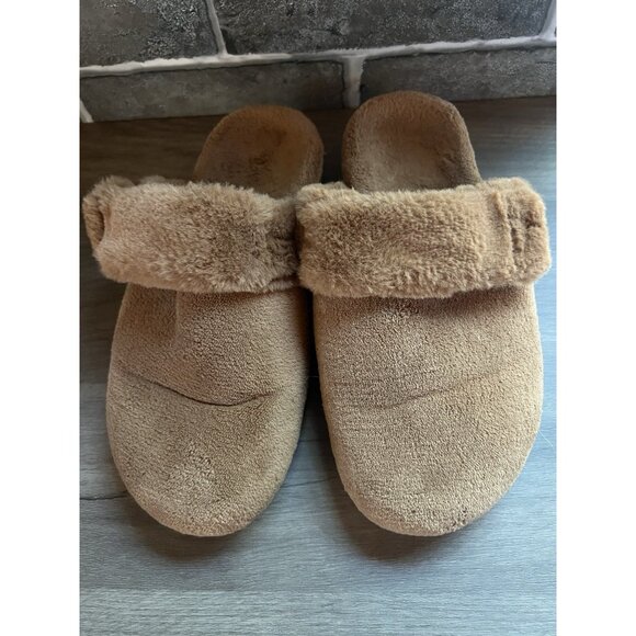 Vionic Shoes - Vionic Marielle Tan ortho mule slipper Size 7 womens Faux Fur